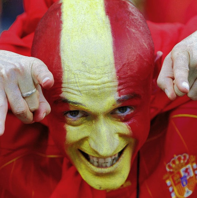 Ein spanischer Fan   | Foto: dpa