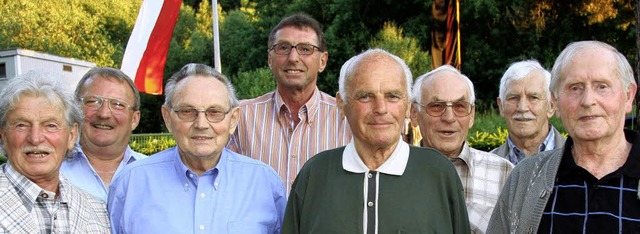 Viele langjhrige Wegbegleiter des Kle...ose, Helmut<?ZA?> Sigwart, Hans Drr    | Foto: Eva Korinth