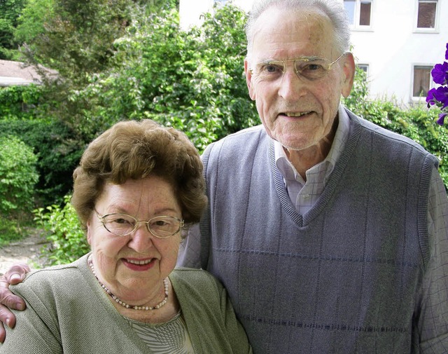 Elfriede und Willi Khn sind seit 60 Jahren verheiratet.  | Foto: benjamin bohn