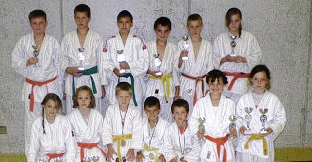 Der Judokanachwuchs  aus Hausen nahm e...reich beim Elysee Cup in Basel teil.    | Foto: privat