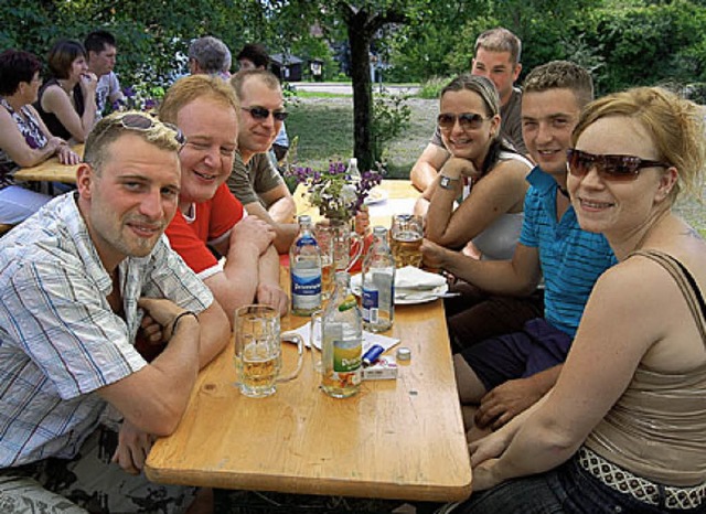 Gute Stimmung herrschte beim Gartenfest in Hnner.   | Foto: Dramac