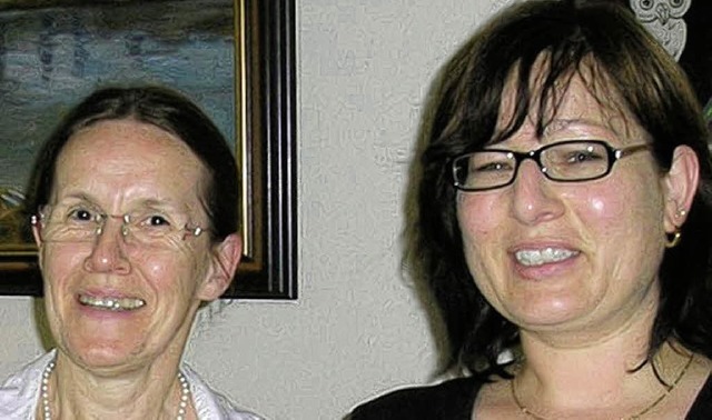 Zehnmal Blut gespendet: Angelika Veren...ra Polnau (rechts) <?ZE?><?ZE?> <?ZE?>  | Foto: WeiSSenrieder