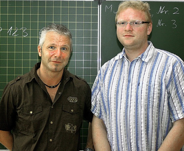 Holger Trefzer (links)  und Mark Buma...Hauptinitiatoren der Vereinsgrndung.   | Foto: Heiner Fabry