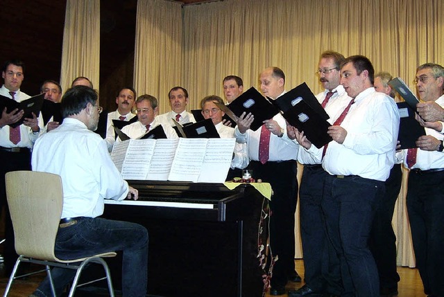 Hervorragende Gastgeber beim Sommerfes...r vom Mnnerchor Eintracht Ehrsberg.    | Foto: Gerhard  Wiezel