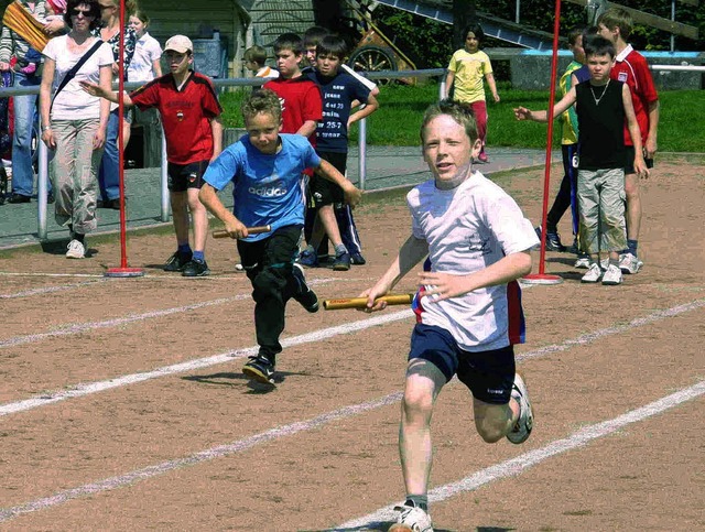 Beliebt waren im Rahmen der  Bundesjug...die Grundschule Fahrnau organisierte.   | Foto: herbert Wolff