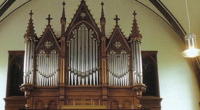 Schopfheimer Orgelsommer geht  in die ...    ideal   fr   romantische  Stcke.  | Foto: Privat