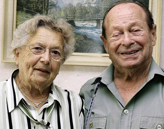 Seit 60 Jahren ein Paar: Luise und Ludwig Greber  | Foto: HILLER