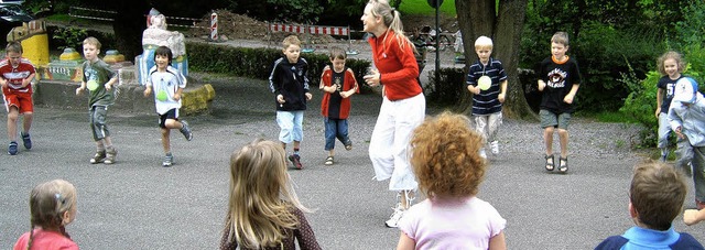 &#8222;Bewegung macht Sinn&#8220;,  er...und Spa macht sie  schlielich auch    | Foto: Monika Rombach