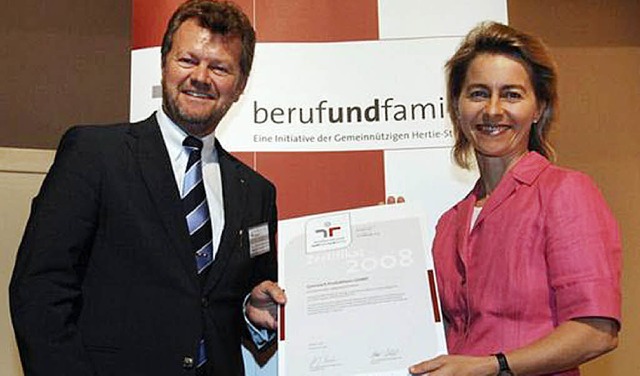 Bundesfamilienministerin Ursula von de...ktions GmbH, Christian Baumann. <?ZE?>  | Foto: Privat