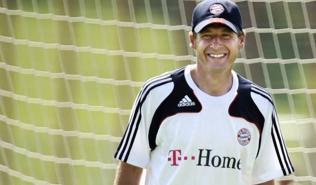 Willkommen &#8222;Mr. Strahlemann&#822...im FC Bayern das Training bernommen    | Foto: ddp