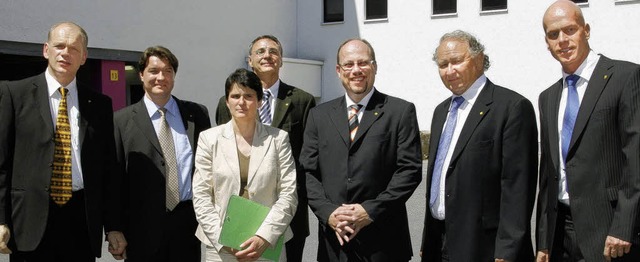 Diskussion bei Sto in Weizen (von link...r, Peter Grochal und  Markus Zwerger.   | Foto: Wilfried Dieckmann