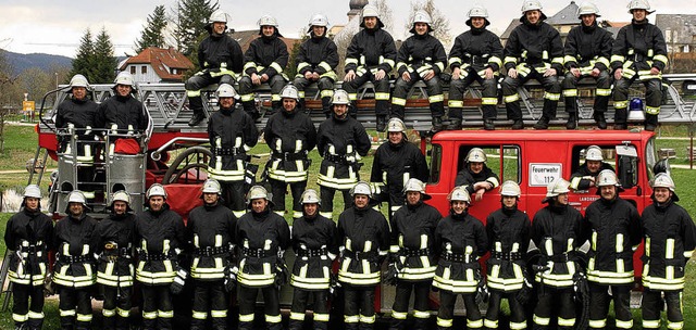 <Bildtext>Die Aktiven der Feuerwehr Sc... im Naturpark Wiesengrund.</Bildtext>   | Foto: Roswitha Klaiber