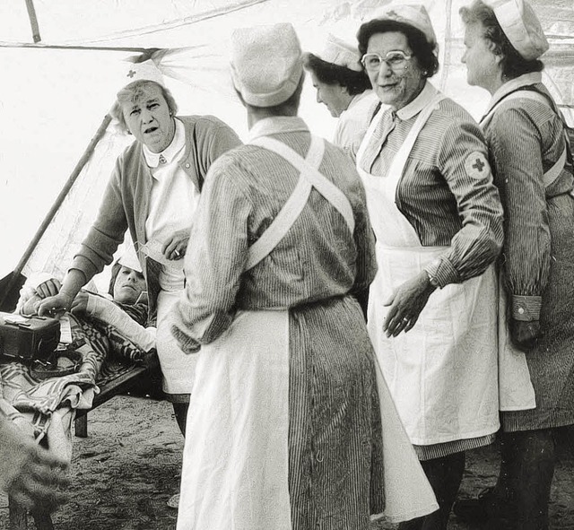 Eine DRK-Schaubung im Jahre 1979.   | Foto: BZ