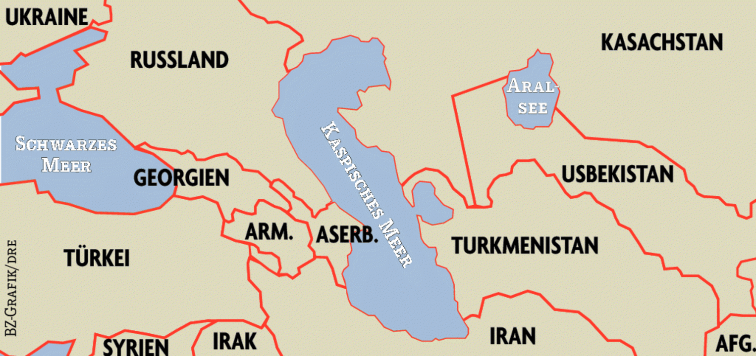 Russland will die Kontrolle über Öl und Gas am Kaspischen Meer
