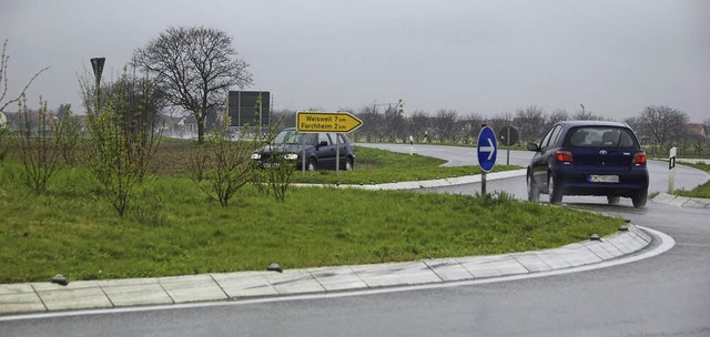 Der Kreisel  zwischen Riegel und Forch...rderter Vereinbarung gestaltet werden.  | Foto: Wendel