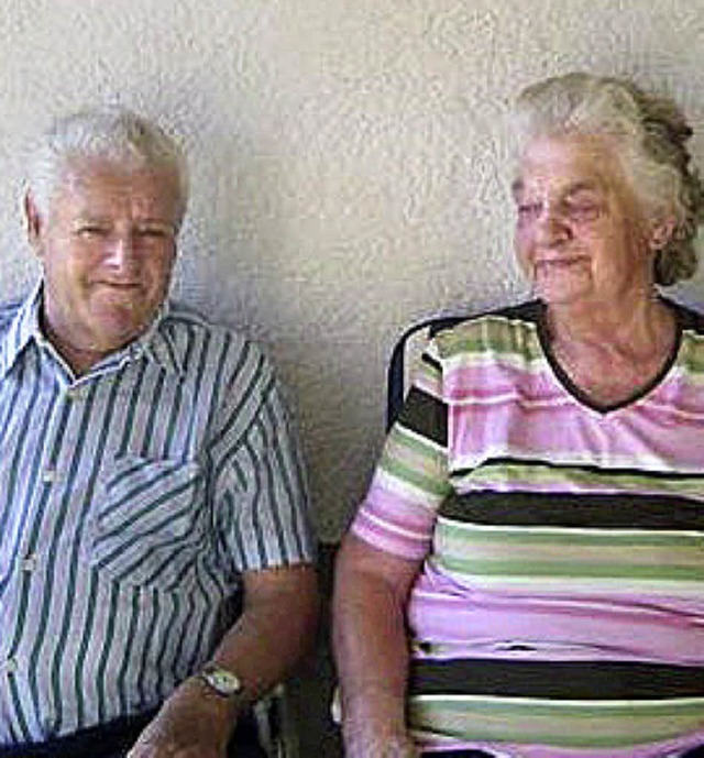 50  Jahre  verheiratet: Das  Ehepaar S...in  das Fest  der goldenen Hochzeit.    | Foto: Gerhard Wiezel