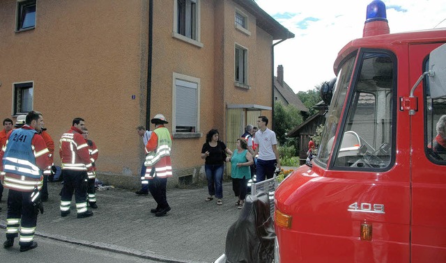 Ein vermeintlicher Kellerbrand beunruhigte in Rhina.   | Foto: FRED THELEN