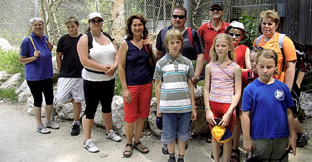 Hatten viel Freude beim Besuch des Tie... Jugendgruppe des Schwarzwaldvereins.   | Foto: Privat