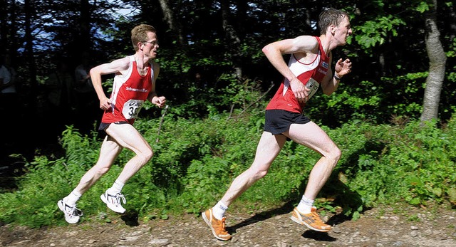 Zweisamkeit auf den letzten Metern: Di... Joachim Benz (links) und Josef Beha.   | Foto: Murst