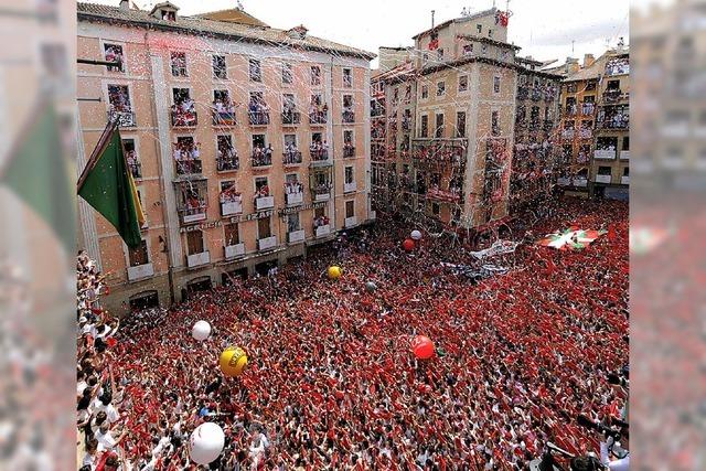 Eine Million feiern in Rot