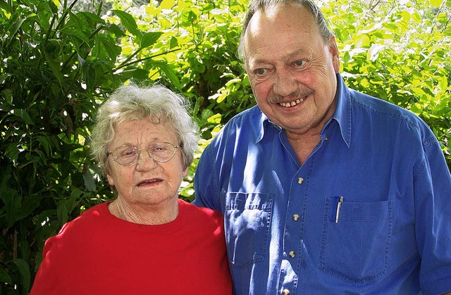 Margot und Lothar Beyrich haben  heute...Oberrimsingen  ihre goldene Hochzeit.   | Foto: benjamin bohn