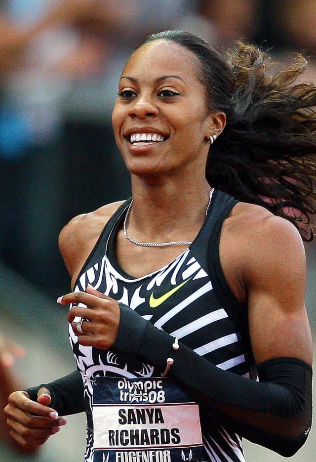 US-Sprinterin Sanya Richards sagt:  &#...nieren, um die Besten zu sein.&#8220;   | Foto: afp