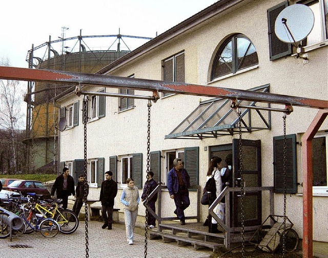 Nur noch Geschichte: das Flchtlingsheim Wlblinstrae   | Foto: Archiv