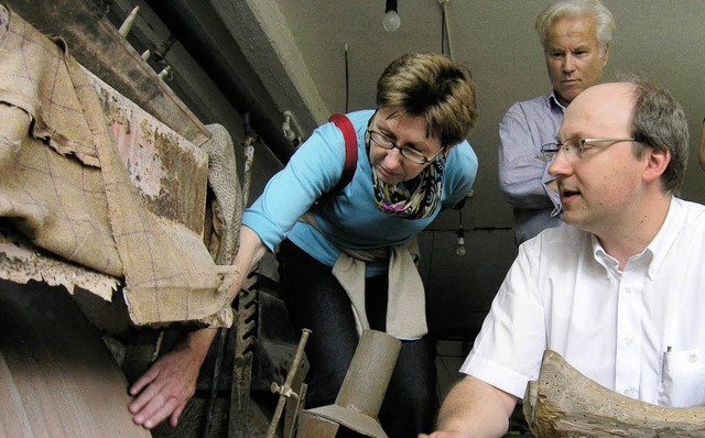 Hart und glatt sind die Schleifsteine ...eiferei seiner Familie in Waldkirch.    | Foto: Michael Haberer