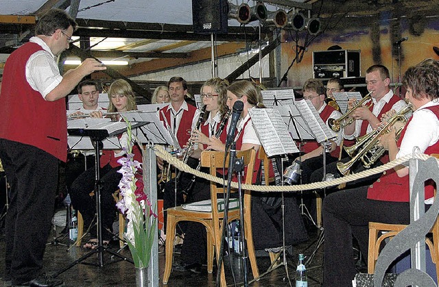 Sorgte am Samstagabend fr die musikal...kverein Edelwei aus Malsburg-Marzell   | Foto: Jahn