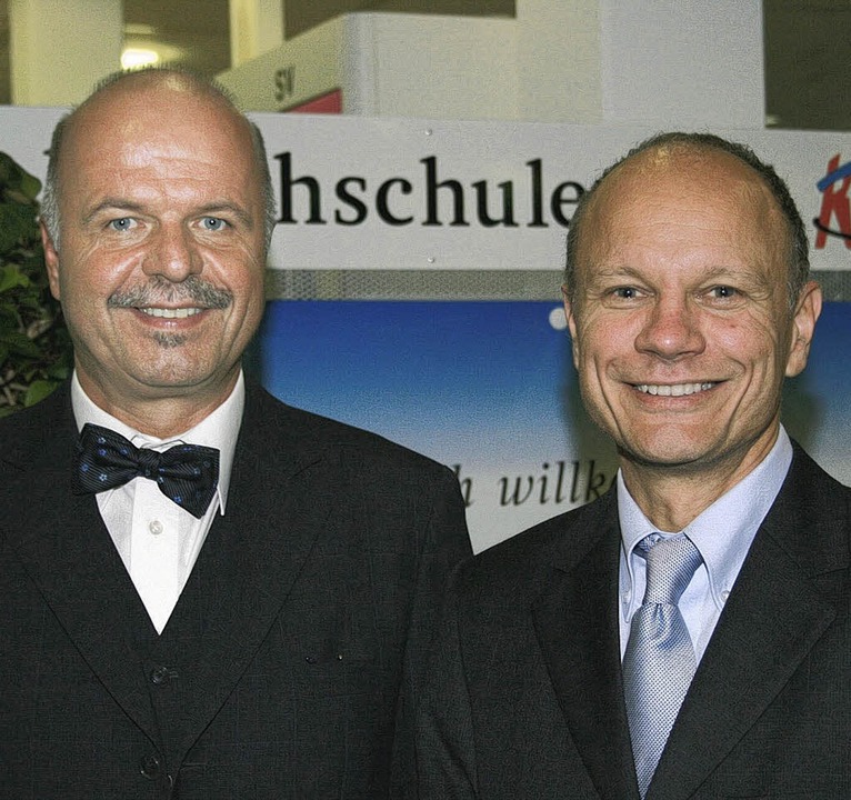 Rektor Paul Witt (links) und Prorektor Kay-Uwe Martens   | Foto: bz