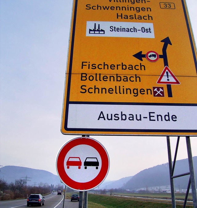 Das Ende vom Ausbau-Ende naht: Die B33...uren zwischen Biberach und  Steinach.   | Foto: Seller
