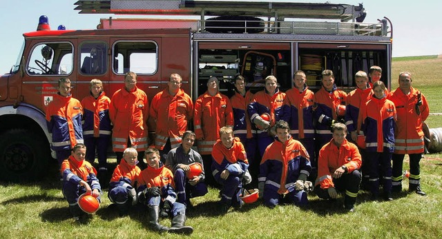 Die Jugendfeuerwehr Herrischried vor A...FotoRepro>FOTO:BZ</BZ-FotoRepro><?ZP?> 