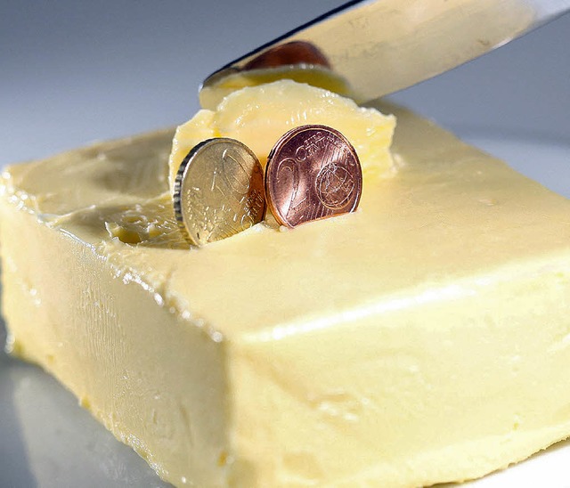 Steigt wieder im Preis &#8211; die 250-Gramm-Packung Butter.  | Foto: dpa