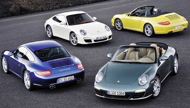 Eine hbsche Familie: die neuen 911er Carrera  | Foto: Werk