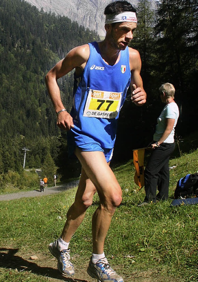 Der Italiener Marco de Gasperi  ist mi...beste Bergauf-Bergab-Lufer der Welt.   | Foto: Stinn