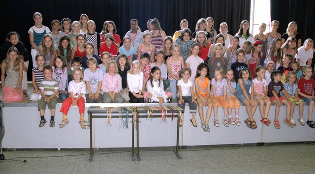 Sngerehrung beim Kinder- und Jugendchor   | Foto: Regine Ounas-Krusel