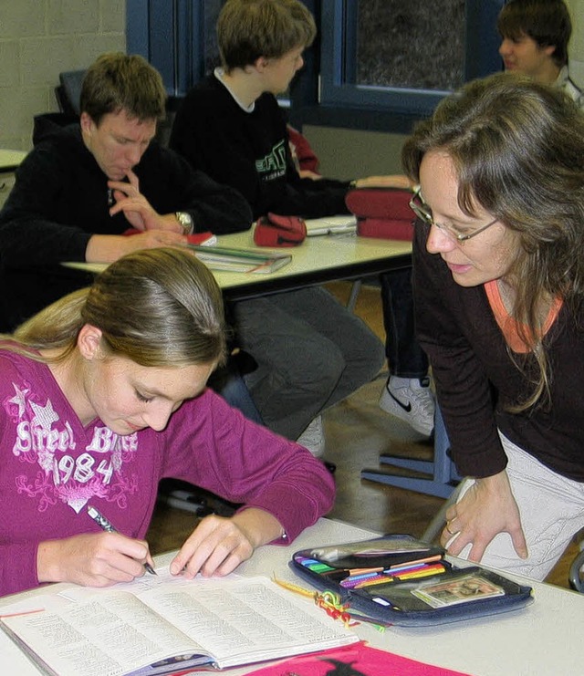 Je kleiner die Klassen, umso mehr Zeit...einzelnen Schler oder die Schlerin.   | Foto: Jutta Schtz