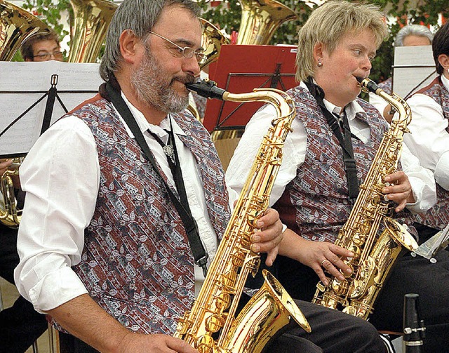 Guter Ton: Der Musikverein Rohmatt spielte beim Bezirksmusikfest.   | Foto: Karin Maier