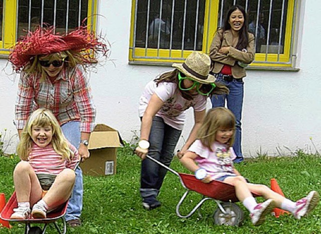 Vor allem die Kinder hatten ihren Spa.   | Foto: Kanmacher