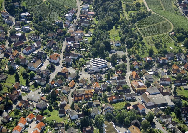 Die drflichen Ortsteile sind faktisch... ein Blick von oben auf Zell-Weierbach  | Foto: h. Seller