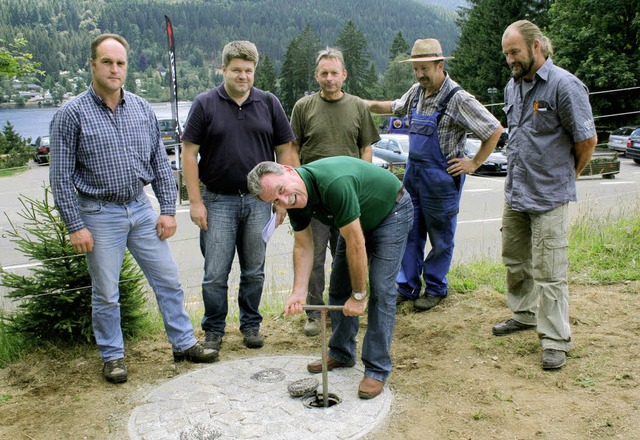 <Bildtext>&#8222;Wasser marsch&#8220; ...kwasserversorgungsleitung.</Bildtext>   | Foto: Dieter Maurer