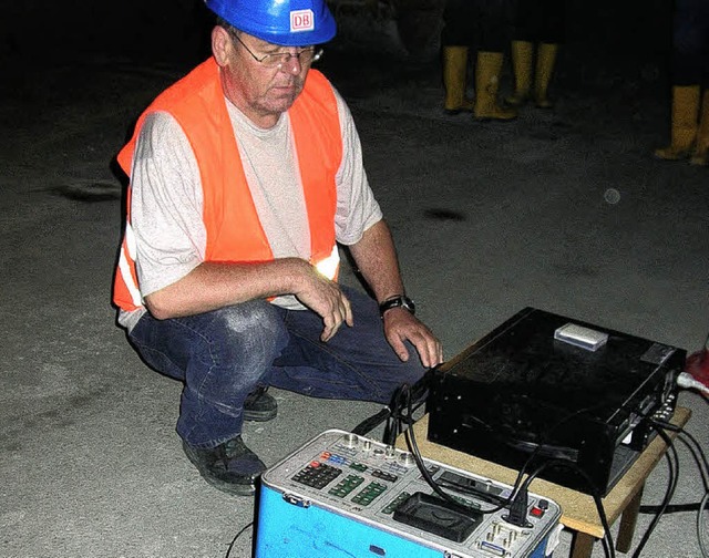 Erschtterungstest im Katzenbergtunnel  | Foto: Bernd Michaelis