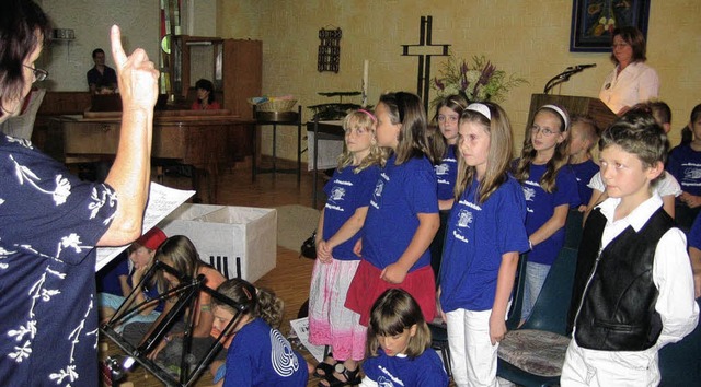 Musik macht Spa,  erfuhren die Kinder in Wagenstadt.  | Foto: Privat