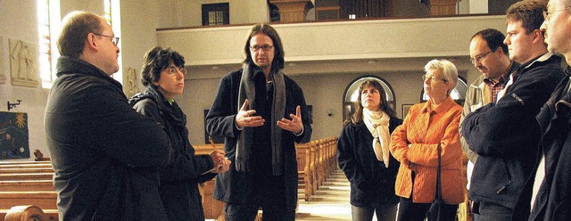 Ortstermin vor der Innensanierug in der St. Nkolauskirche Lenzkirch 