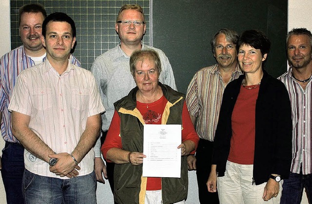 Der Vorstand des neu gegrndeten Frde...er, Heike Gorjans und Holger Trefzer.   | Foto: Hans-Jrgen Hege