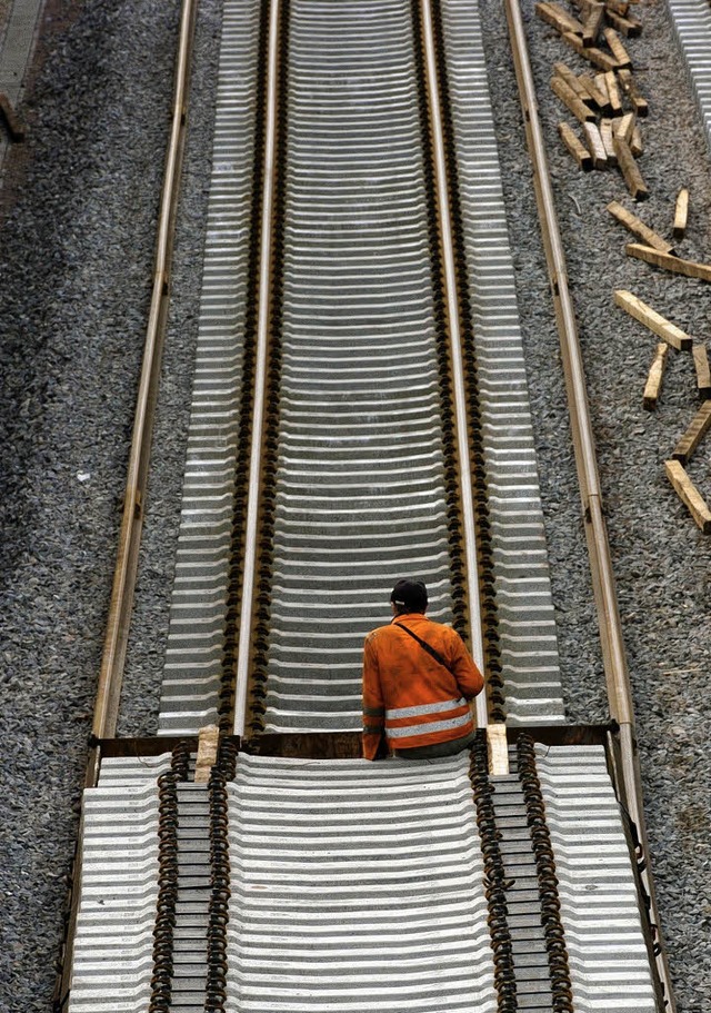 Die Bahntrasse bleibt umstritten und  in der Diskussion.   | Foto: dpa