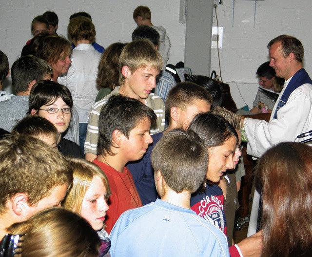 Gut besucht war der Jugendgottesdienst...eim in Wagenstadt vergangenen Sonntag. 