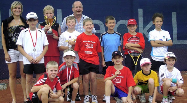 Sieger und Platzierte des Midi-Turniers beim TC Ettenheim.   | Foto:  Verein