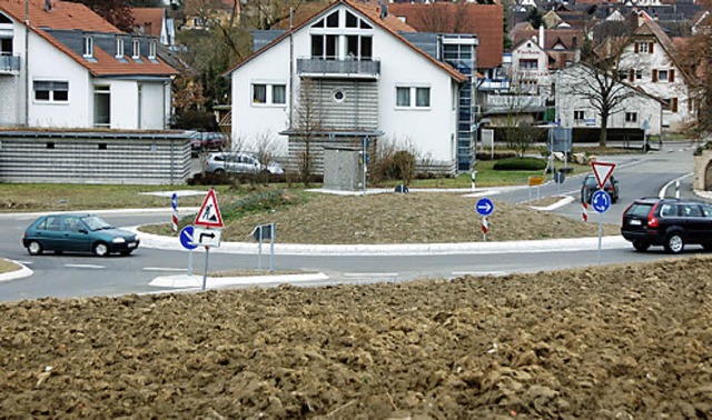 Die Kreisel auf der L&#8197;125 sollen gestaltet werden.   | Foto: BZ-Archiv