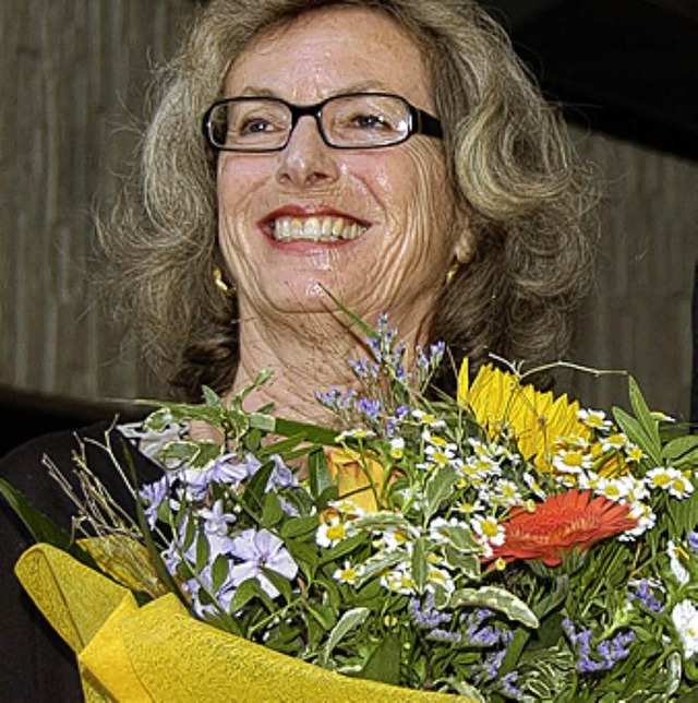 Ingeborg Staab  wurde im Gemeinderat a...erin der VHS Hochrhein verabschiedet.   | Foto: Hary Wickert